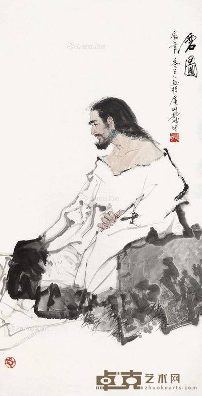 林峥明 磨图 132×67cm