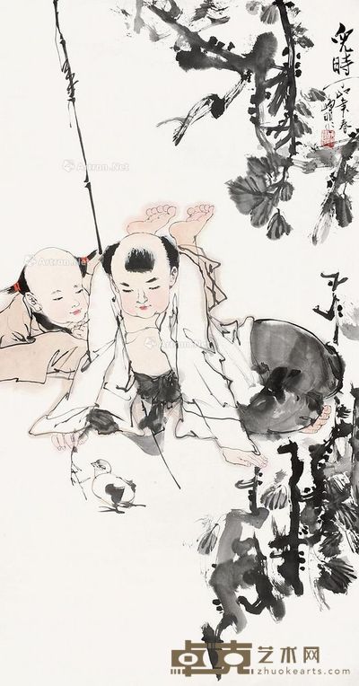 林峥明 儿时 134×67cm