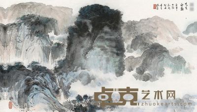 李长风 山水 39×68cm