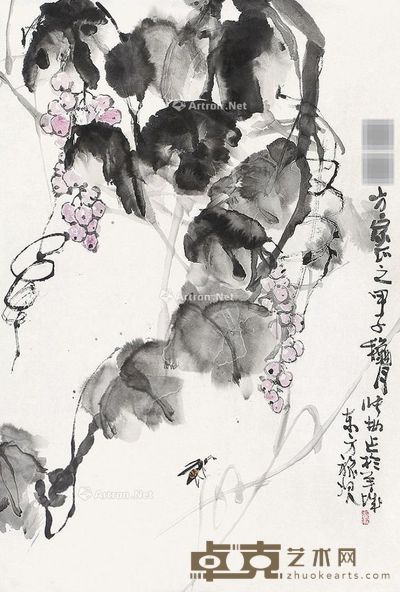 张勤 葡萄 65×44cm