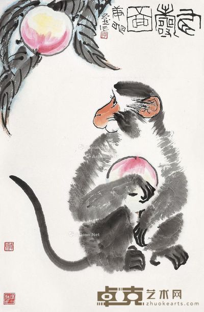 李燕 有寿图 69×46cm