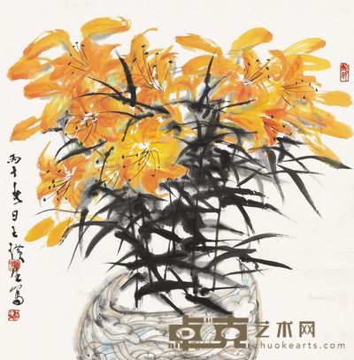 王璜生 花语 69×69cm