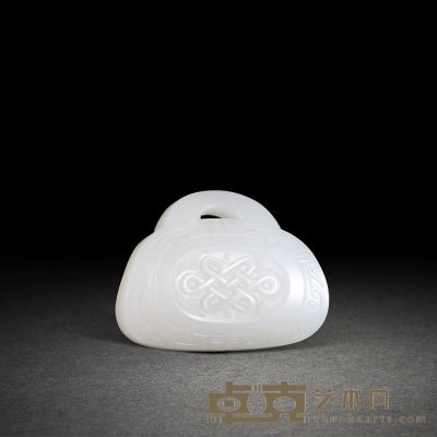 李剑和田玉籽料平安佩 6.2×4.6×1.8cm      89.3g