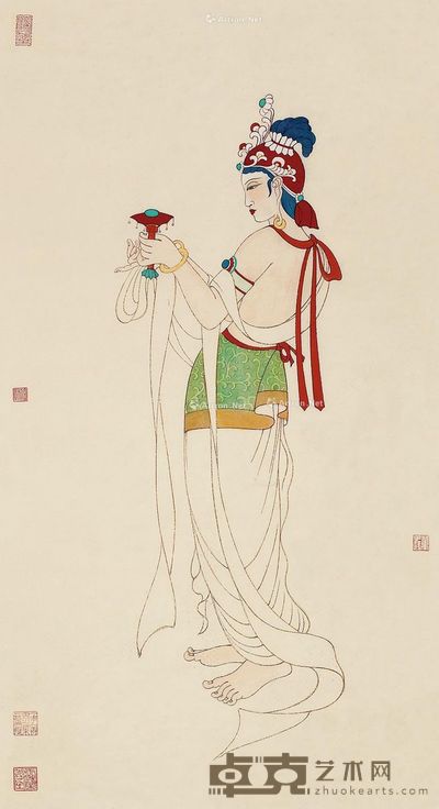 董子禄 佛像 103×56cm
