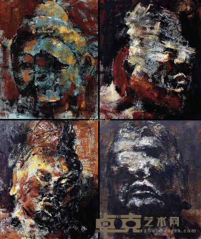 李效成 龙门·相 60×50cm×4