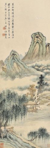 汪梅鼎 策仗柳荫