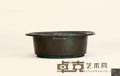 明 铜缶式炉 外径26cm；重3368g