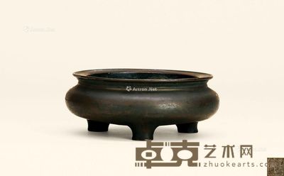 清 铜“宣德年制”款鬲式炉 口径13.2cm;重1218g