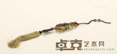 清乾隆 御制纯金缧丝葫芦形香囊 长7cm；重42.2g