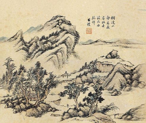 何维朴 山水