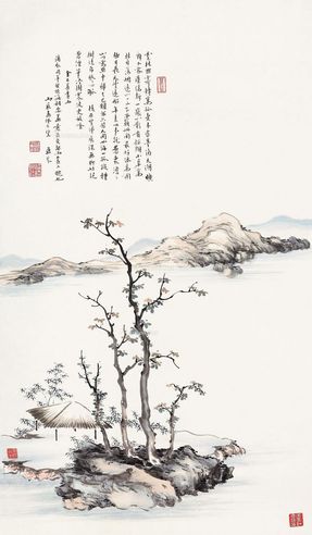 梁鼎芬 云林寄兴图