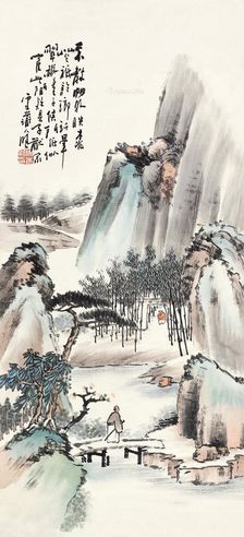 周光煦 山水