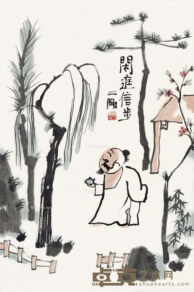 刘二刚 闲庭信步 69×45cm