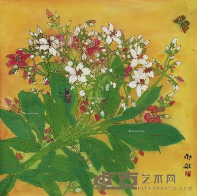 尹建华 花卉 69×70cm