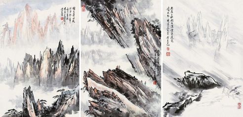 潘景友 山水