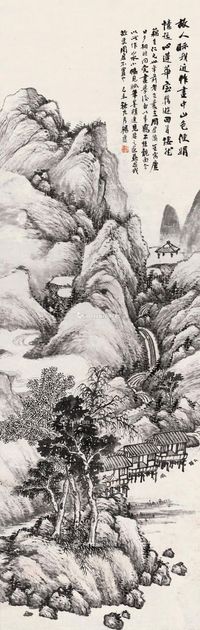 杨逸 溪山闲居