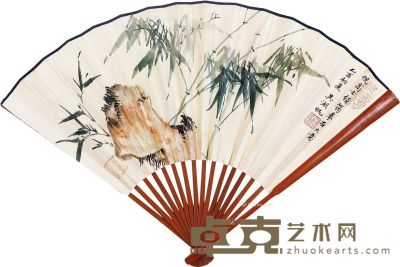 吴湖帆 竹石图 18.5×50cm