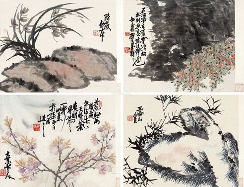 姚梅伯 花卉