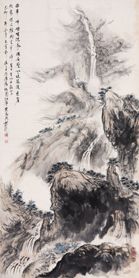 裴家同 山水