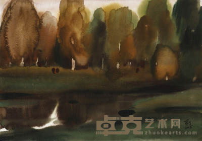 柳新生 水彩风景 78×55cm
