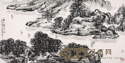 王永敬 山水 137×69cm