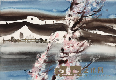 柳新生 水彩风景 78×55cm