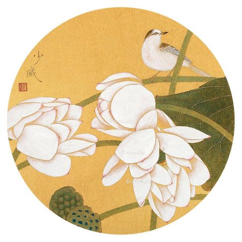 谢少威 秋塘过雨