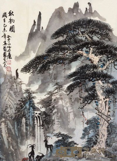 孙凤吉 秋韵图 79×48cm