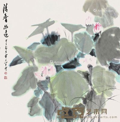 黄名芊 清香幽远 68×68cm