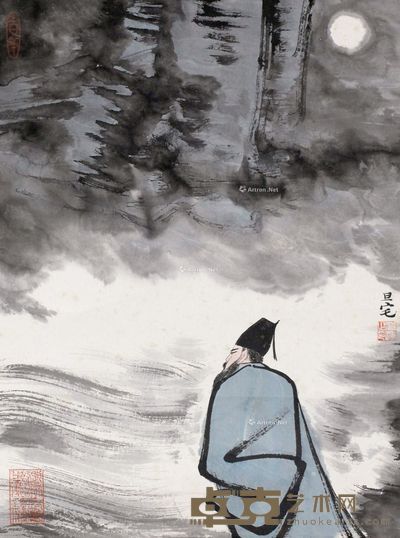刘旦宅 人物 39×30cm