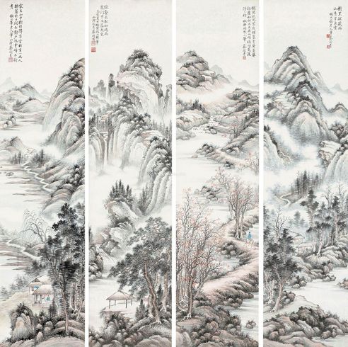 蔡阆青 山水人物