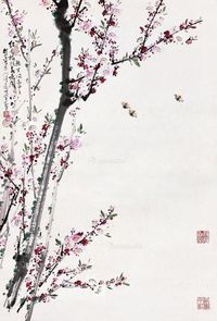 李行百 花蝶图