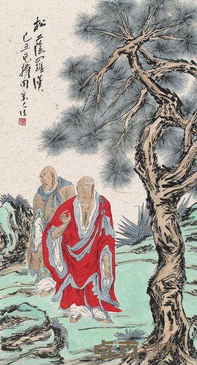 范扬 红衣罗汉 165×102cm
