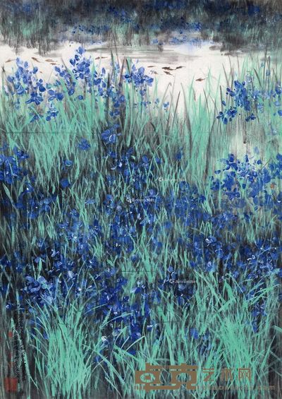 宋雨桂 兰花 48×68cm