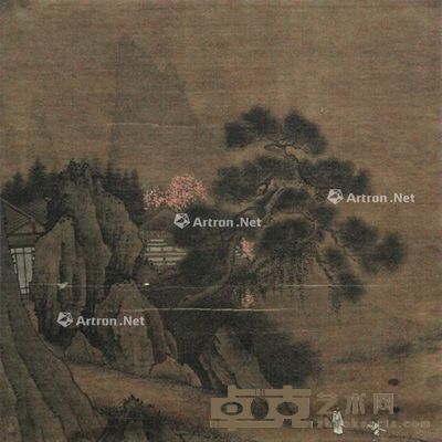 无款 访友图 27×26.5cm
