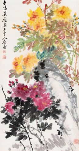 赵合俦 花卉