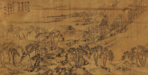 汤右曾 平林远岫