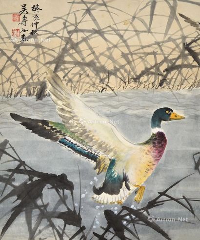 吴寿谷 花鸟