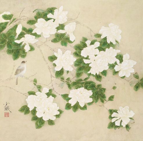 谢少威 工笔花鸟