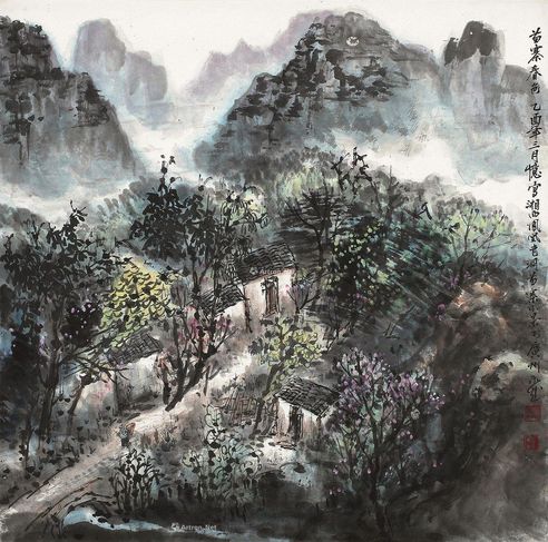 朱永成 苗寨春色