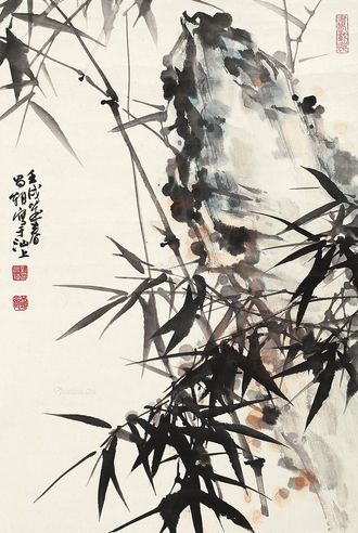 刘昌潮 竹石