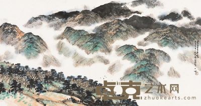 陈天 厦云多奇峰 97×180cm