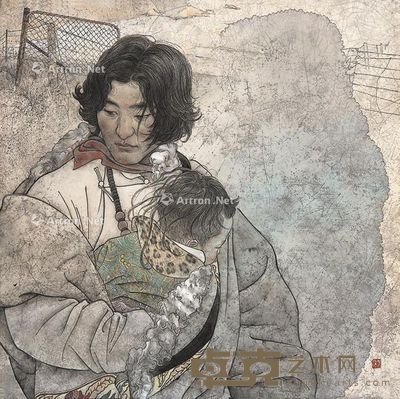 于理 温暖的肩膀 69×69cm