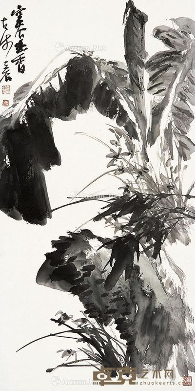 张立辰 空谷幽香 137×69cm