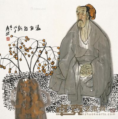 袁武 温故知新 69×69cm