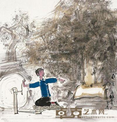 张立柱 秋罢 69×69cm