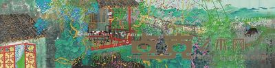 方向 春耕江南 34×137cm