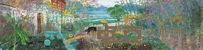方向 春雨贵如油 34×137cm