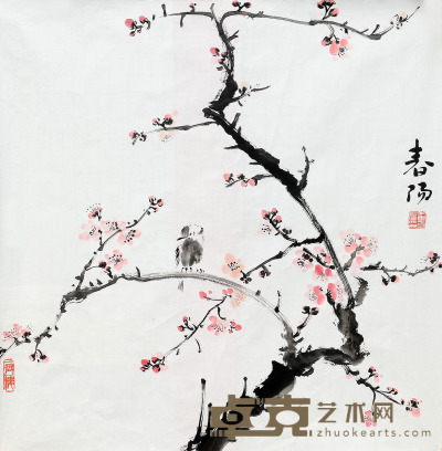 霍春阳 花鸟 68×68 约4.1平尺