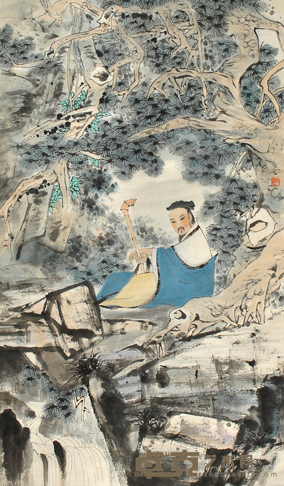 刘旦宅 人物 89×51cm